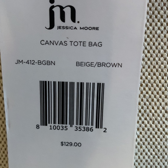 Jessica Moore canvas large shoulder bag - Picture 2 of 7